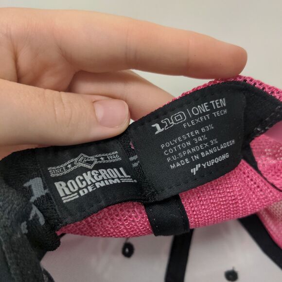 Rock & Roll Denim Cactus Print Snapback Trucker Hat Multi One Size Mesh Back - Picture 7 of 7